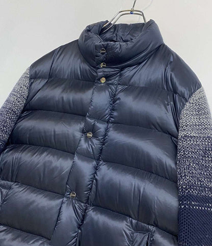 美品 HERNO ダウンジャケット ネイビー PI00078UR-12020-9209 メンズ SIZE 50 ヘルノ