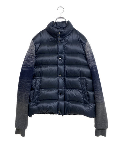 美品 HERNO ダウンジャケット ネイビー PI00078UR-12020-9209 メンズ SIZE 50 ヘルノ