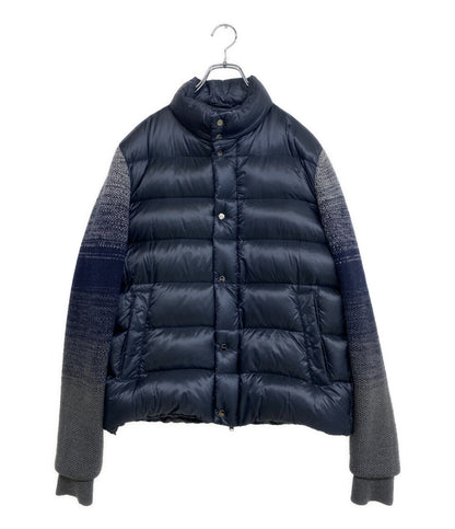 美品 HERNO ダウンジャケット ネイビー PI00078UR-12020-9209 メンズ SIZE 50 ヘルノ