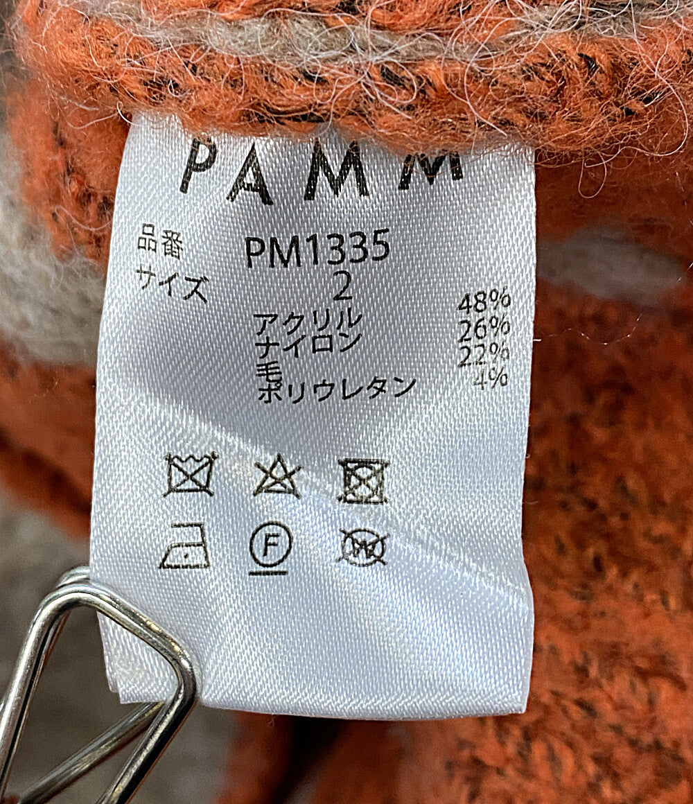 PAMM パム チェックジップニット マルチカラー メンズ SIZE 2