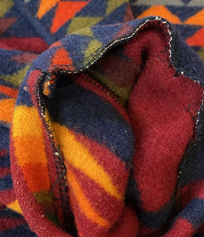 SILVERDO シルバラード ブランケットジャケット 総柄 ウール100 メンズ SIZE M