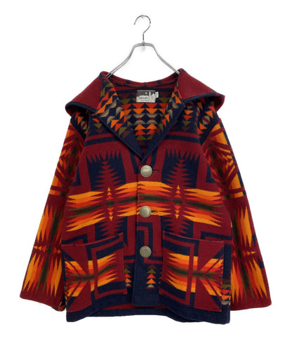 SILVERDO シルバラード ブランケットジャケット 総柄 ウール100 メンズ SIZE M