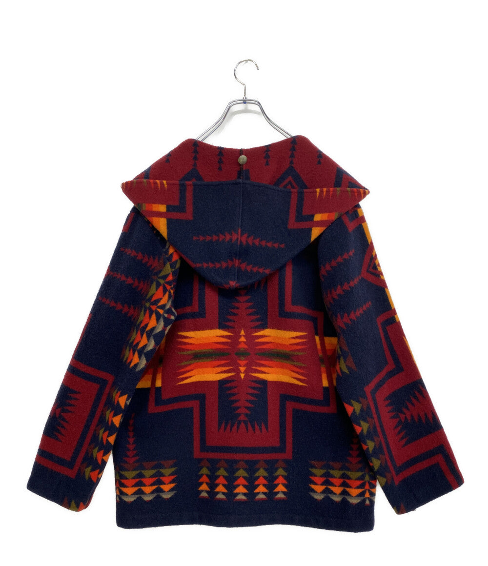 SILVERDO シルバラード ブランケットジャケット 総柄 ウール100 メンズ SIZE M