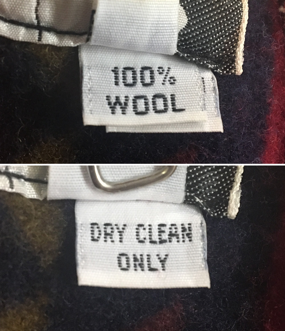 SILVERDO シルバラード ブランケットジャケット 総柄 ウール100 メンズ SIZE M