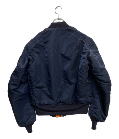 ALPHA ミリタリージャケット MA-1 MIL-J-8279D リバーシブル ネイビー×オレンジ メンズ SIZE S アルファ