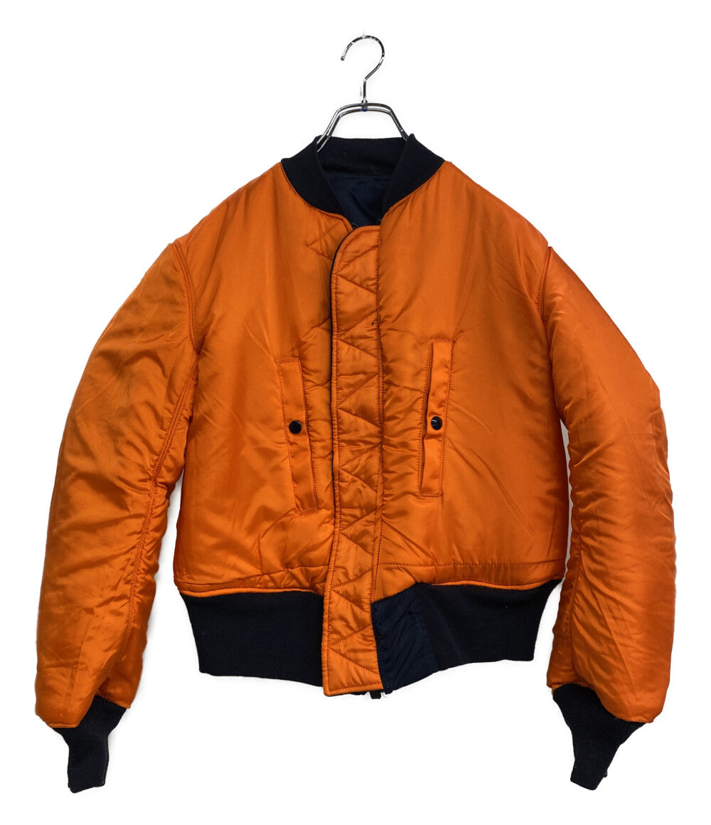 ALPHA ミリタリージャケット MA-1 MIL-J-8279D リバーシブル ネイビー×オレンジ メンズ SIZE S アルファ