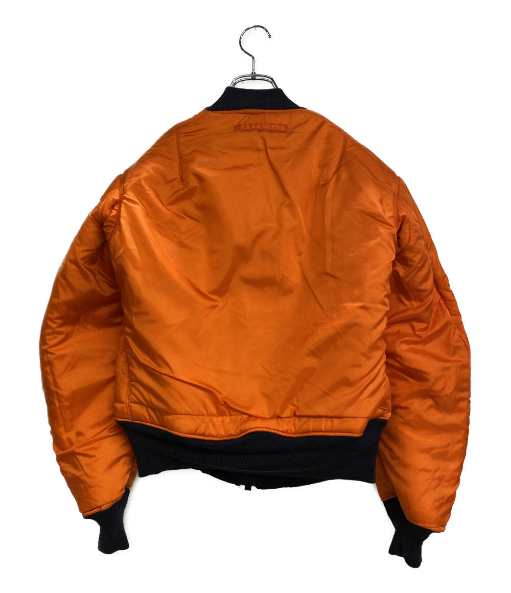 ALPHA ミリタリージャケット MA-1 MIL-J-8279D リバーシブル ネイビー×オレンジ メンズ SIZE S アルファ