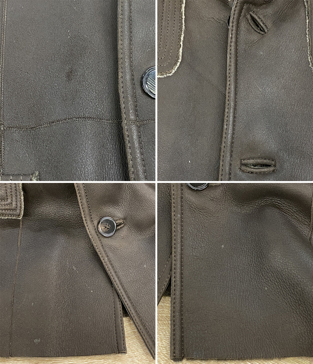 JOSEPH HOMME ジャケット 羊革 ブラウン メンズ SIZE 48 ジョゼフオム