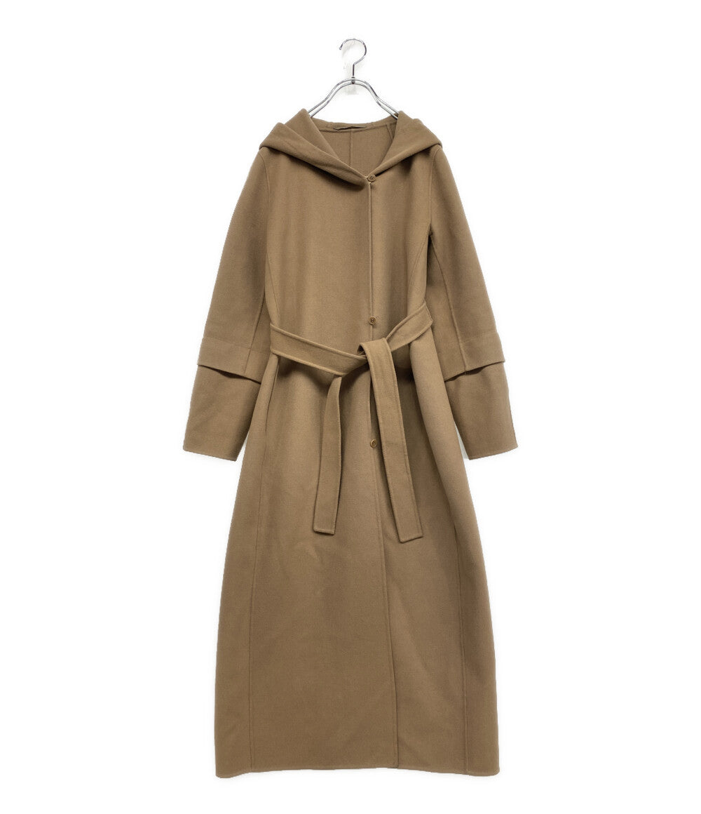 'S MaxMara エス マックスマーラ フード付きウールコート ベージュ レディース SIZE 40