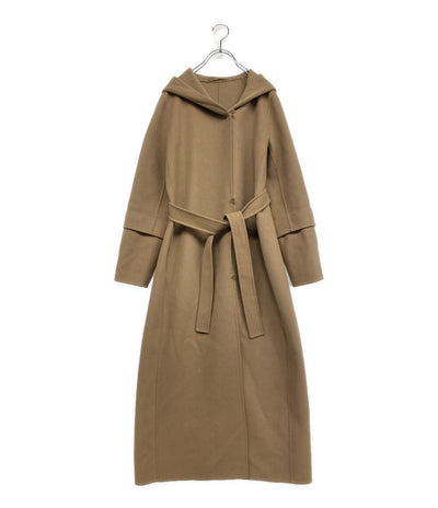 'S MaxMara エス マックスマーラ フード付きウールコート ベージュ レディース SIZE 40