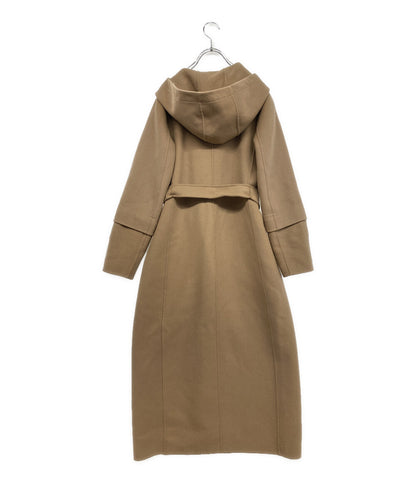 'S MaxMara エス マックスマーラ フード付きウールコート ベージュ レディース SIZE 40