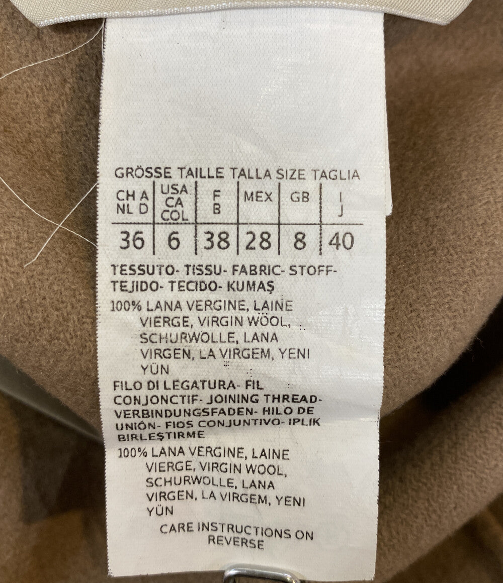 'S MaxMara エス マックスマーラ フード付きウールコート ベージュ レディース SIZE 40
