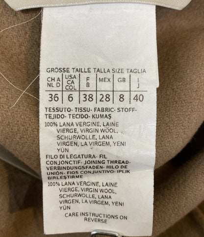 'S MaxMara エス マックスマーラ フード付きウールコート ベージュ レディース SIZE 40