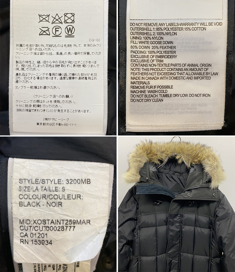 CANADA GOOSE ダウンジャケット Callaghan ブラック 3200MB メンズ SIZE S カナダグース