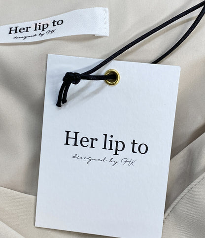 Her lip to 長袖ワンピース Elsie Twist-Front Dress 1254305144 レディース SIZE M ハーリップトゥ