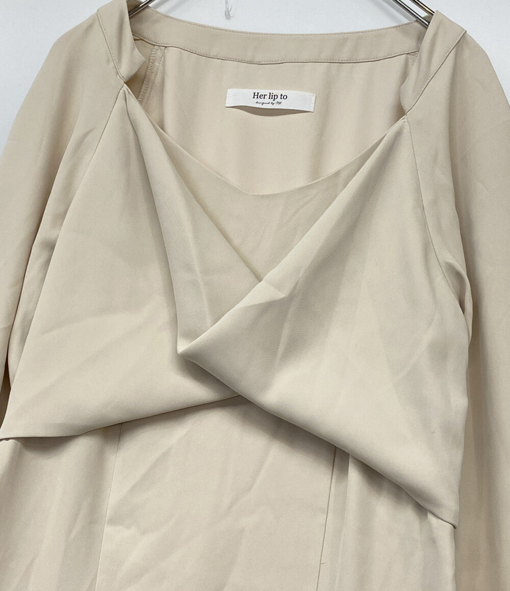 Her lip to 長袖ワンピース Elsie Twist-Front Dress 1254305144 レディース SIZE M ハーリップトゥ