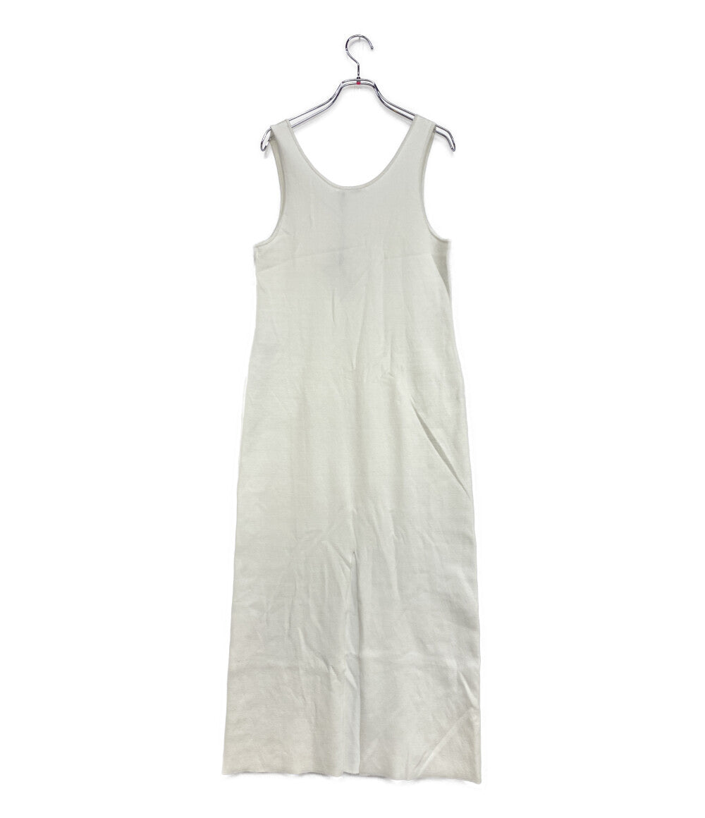AURALEE / オーラリー バックスリット ドレス ワンピース 2 美品 AURALEE ノースリーブワンピース COTTON SILK STRETCH DOUBLE