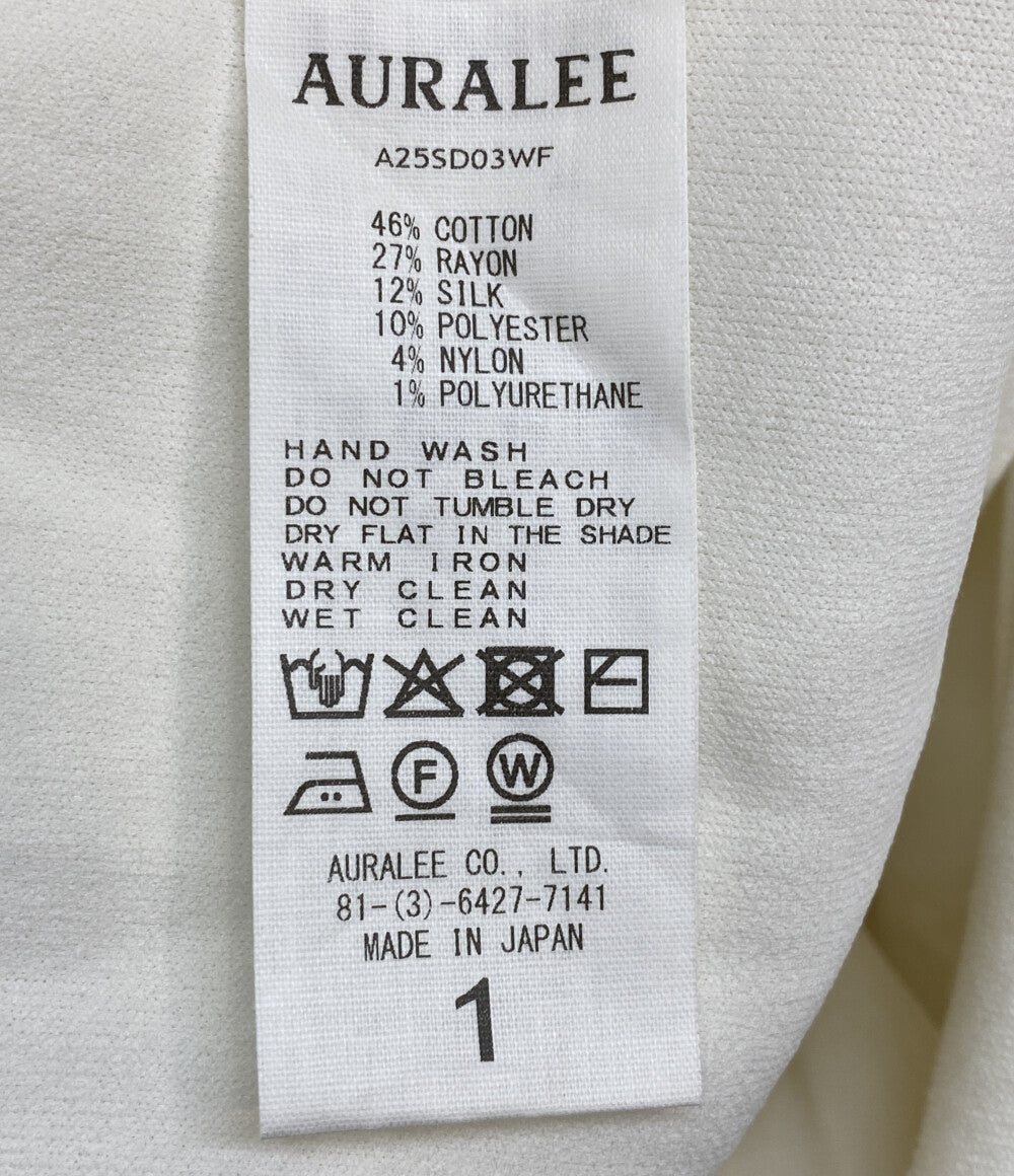 美品 AURALEE ノースリーブワンピース COTTON SILK STRETCH DOUBLE FACE 2025SS A25SD03WF レディース SIZE 1 オーラリー