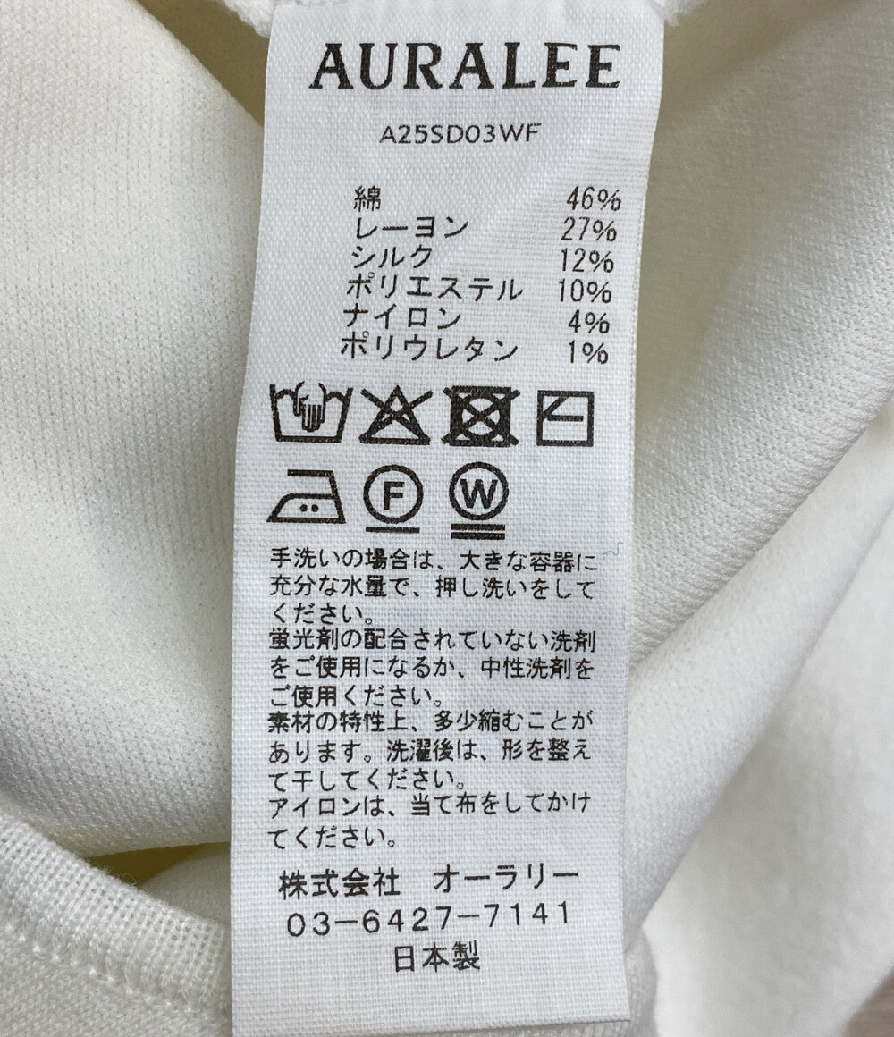 美品 AURALEE ノースリーブワンピース COTTON SILK STRETCH DOUBLE FACE 2025SS A25SD03WF レディース SIZE 1 オーラリー