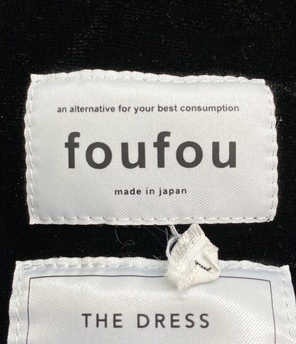 FOUFOU フーフー ノースリーブワンピース FF92OP03 BLACK レディース SIZE 1