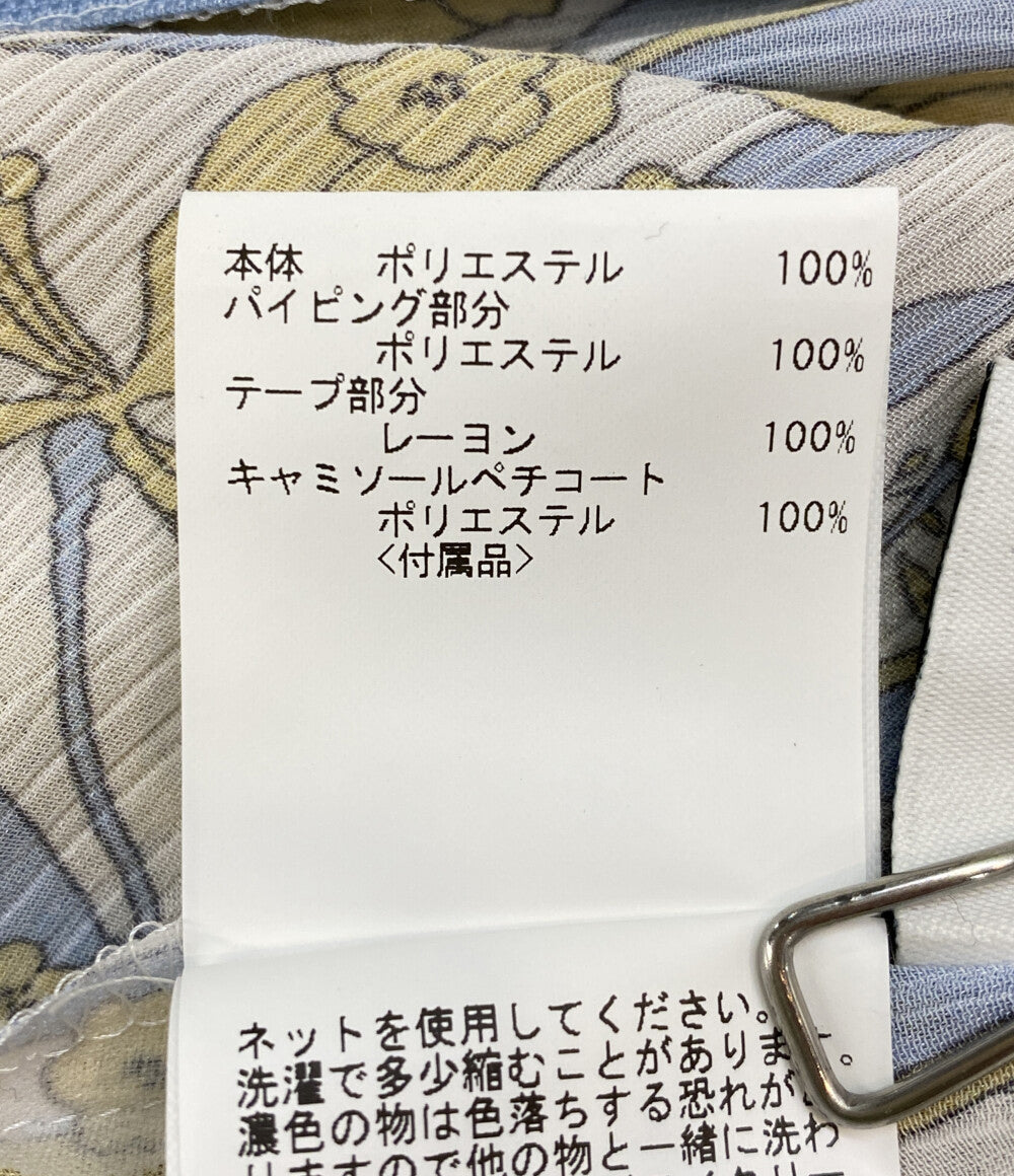 ANAYI 長袖ワンピース シルエットミニフラワープリント レディース SIZE 36 アナイ