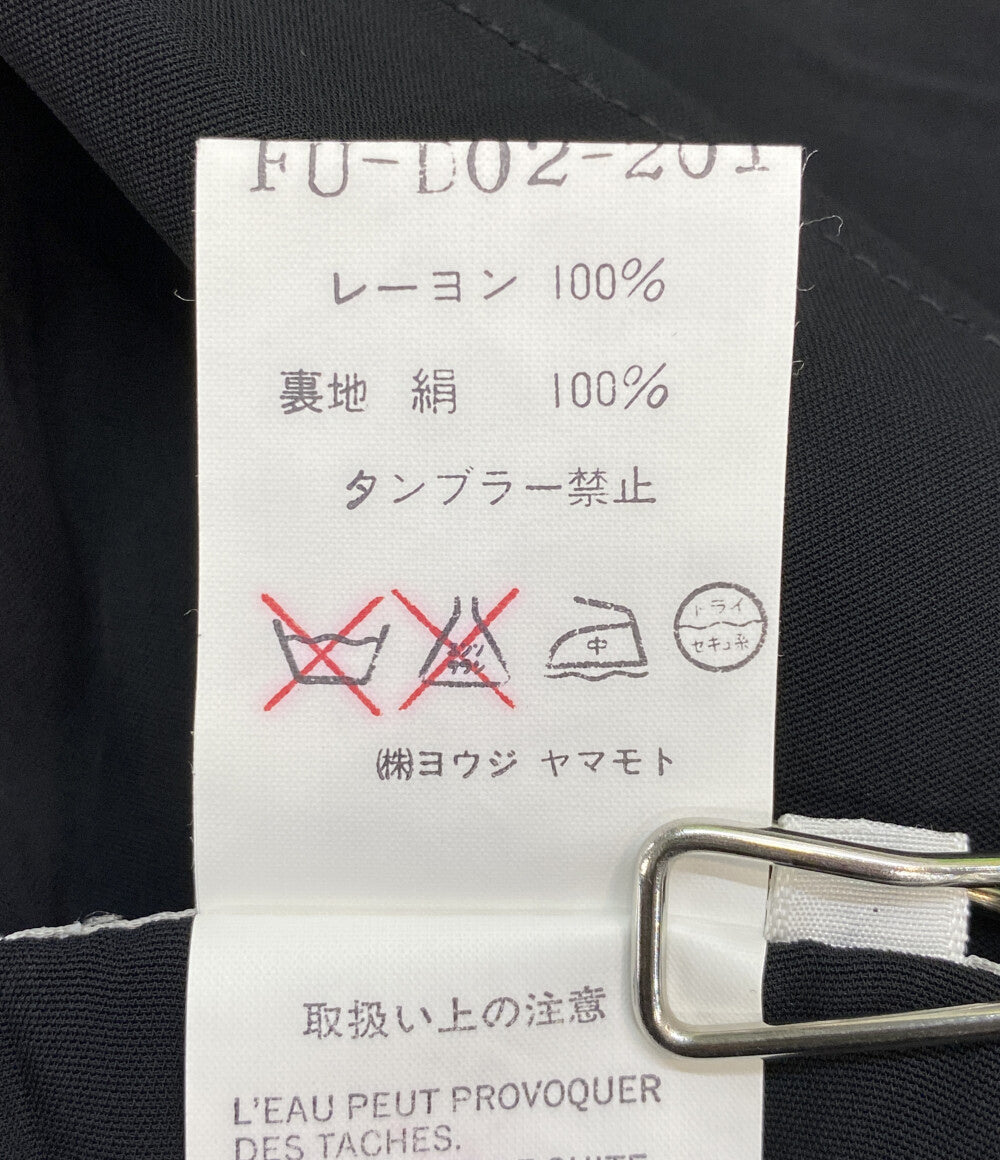 YOHJI YAMAMOTO ノースリーブワンピース 97ss FU-D02-201 レディース SIZE S ヨウジヤマモト