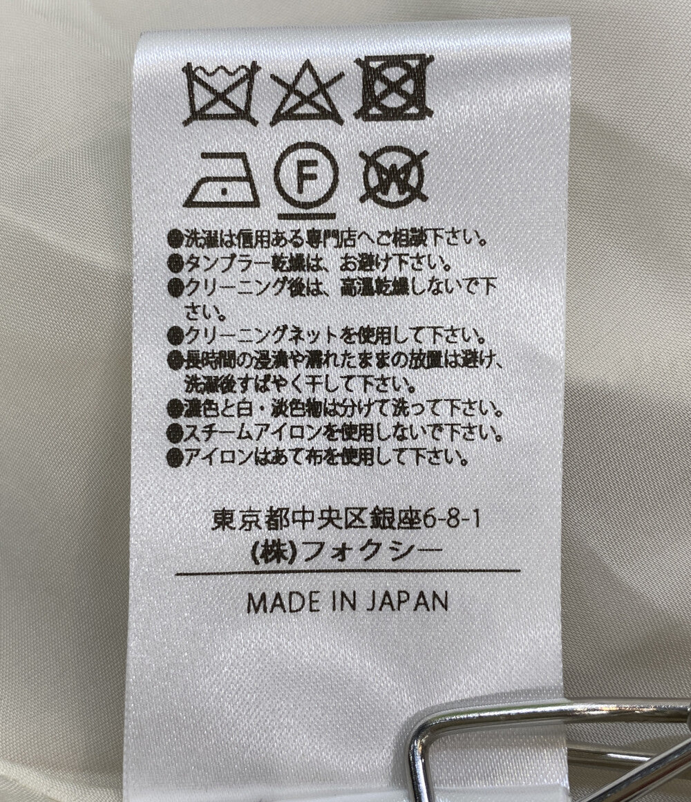 foxey ノースリーブワンピース 43191-A00051KE フラワー刺繍 レディース SIZE 40 フォクシー