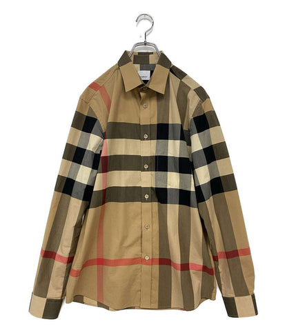 美品 BURBERRY 長袖シャツ ノバチェック メンズ SIZE M バーバリー