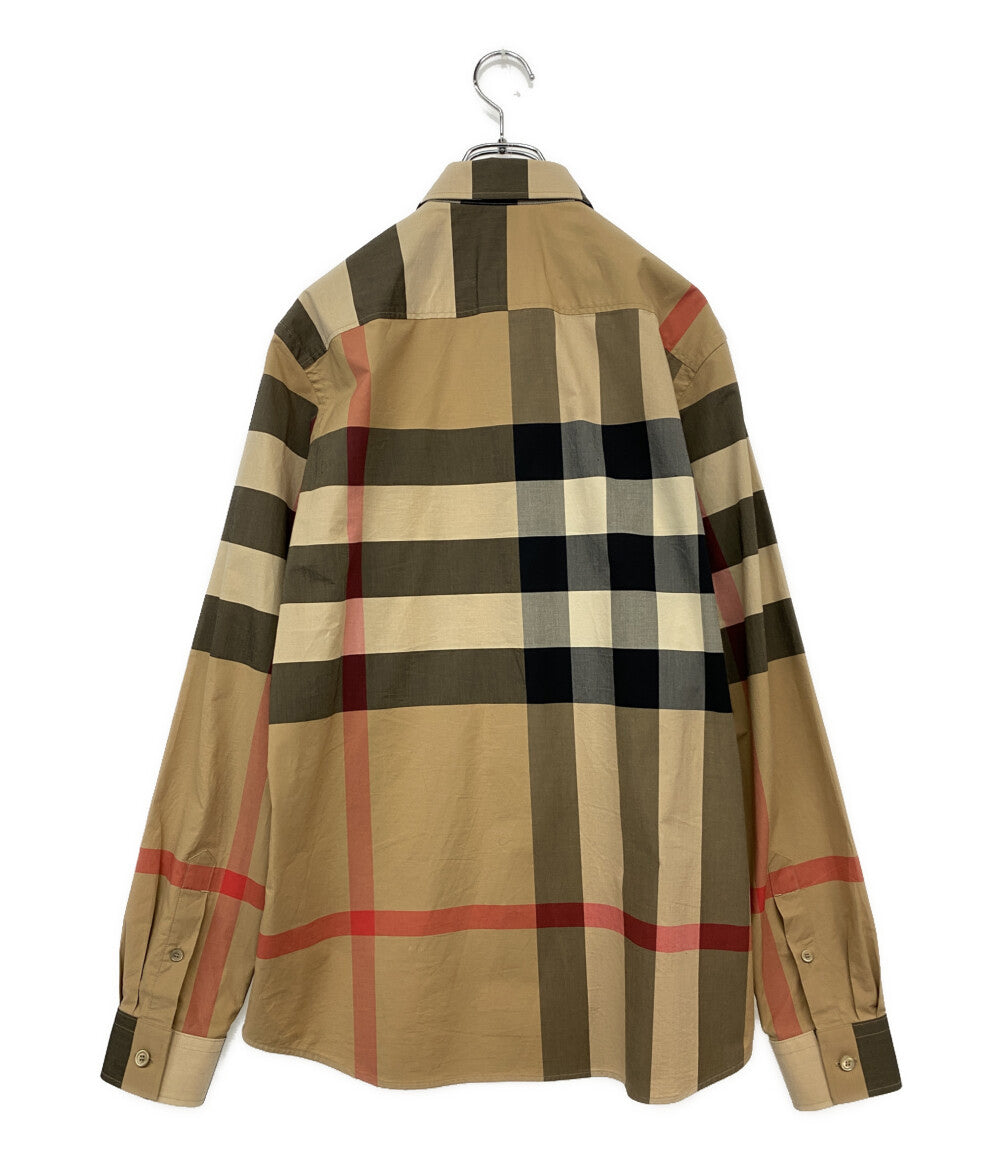 美品 BURBERRY 長袖シャツ ノバチェック メンズ SIZE M バーバリー