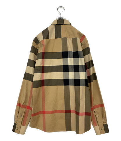 美品 BURBERRY 長袖シャツ ノバチェック メンズ SIZE M バーバリー