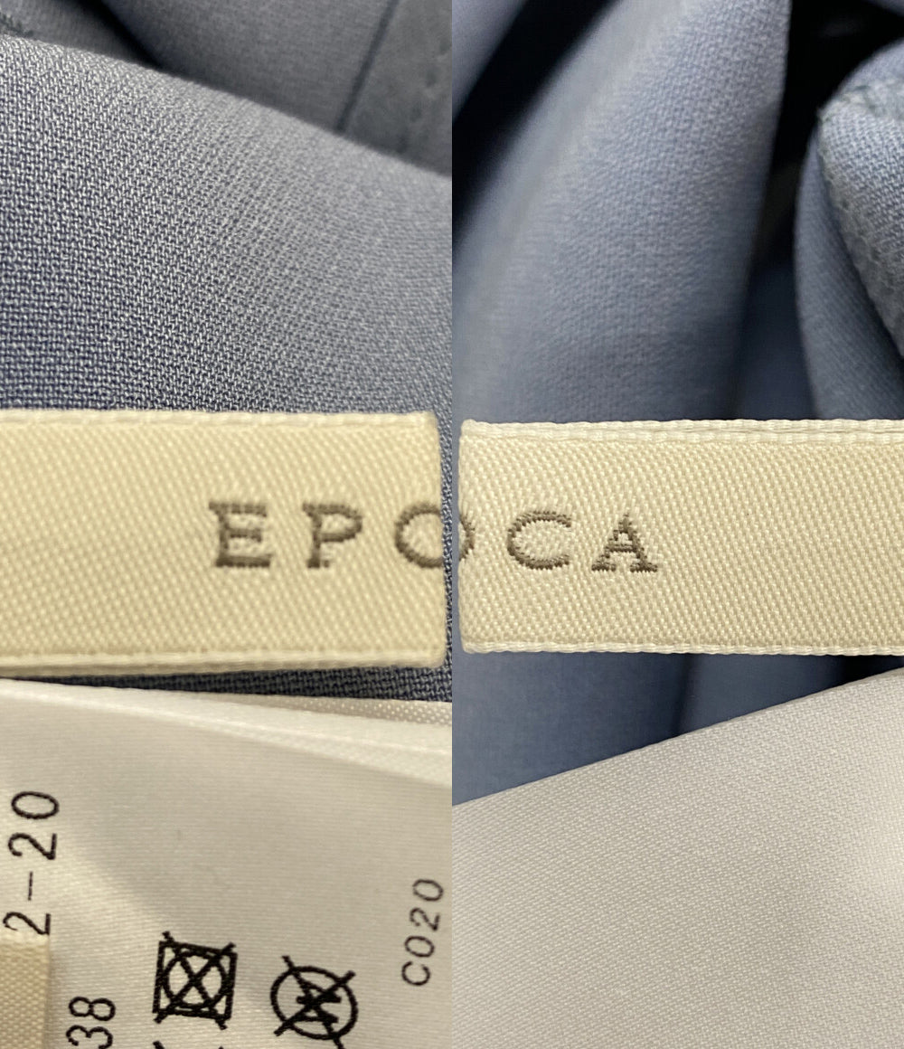 EPOCA 長袖ワンピース レース ブルー M5J08-722-20 レディース SIZE 38 エポカ