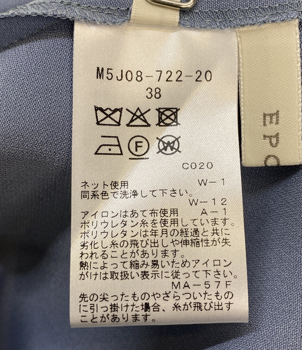 EPOCA 長袖ワンピース レース ブルー M5J08-722-20 レディース SIZE 38 エポカ