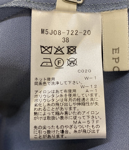 EPOCA 長袖ワンピース レース ブルー M5J08-722-20 レディース SIZE 38 エポカ