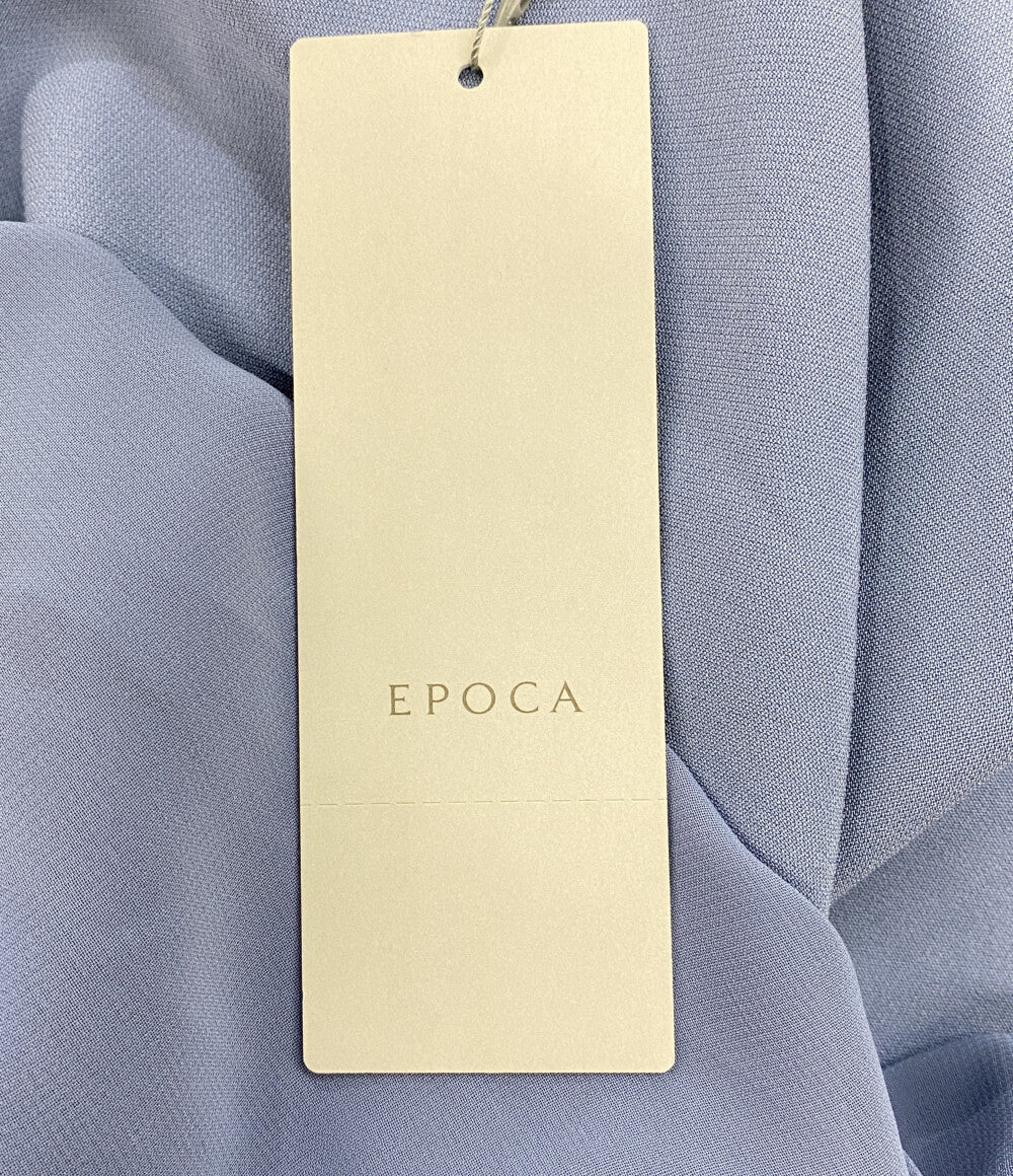 EPOCA 長袖ワンピース レース ブルー M5J08-722-20 レディース SIZE 38 エポカ