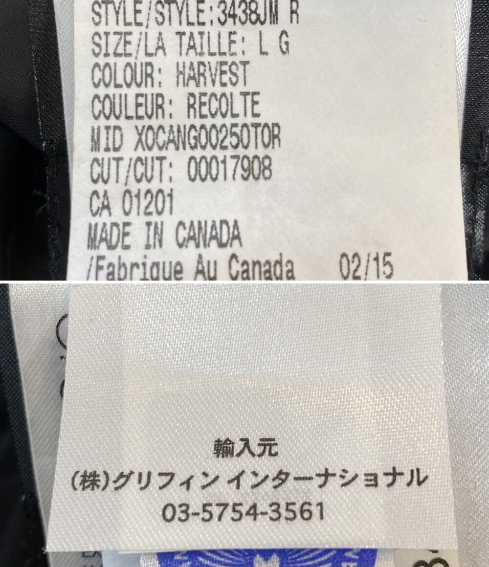 CANADA GOOSE ダウンジャケット 68F8490 マスタード メンズ SIZE L カナダグース