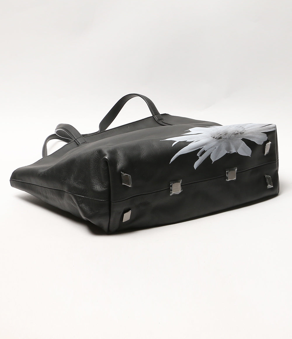 ヨウジヤマモト　トートバッグ YOHJI YAMAMOTO トートバッグ discord 花モチーフ メンズ ヨウジ