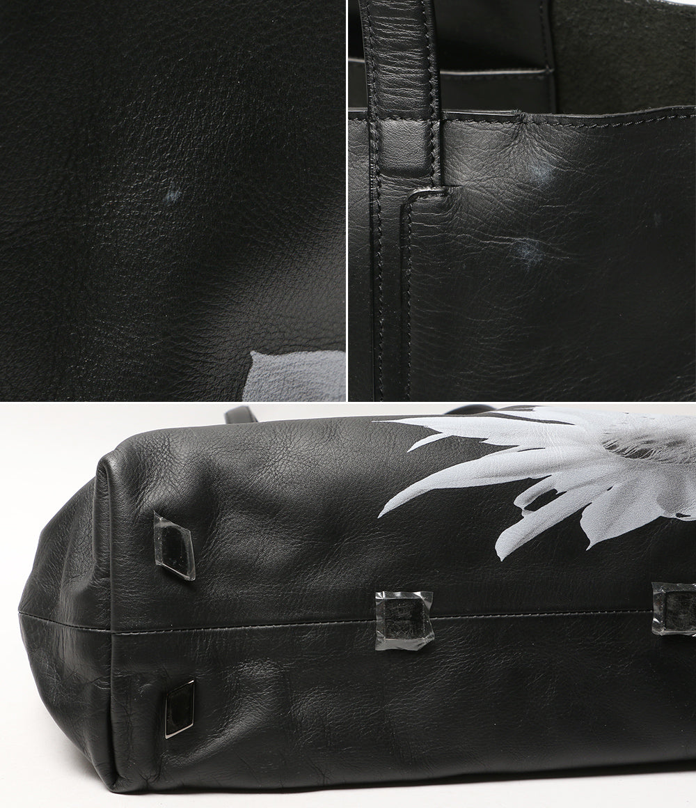 YOHJI YAMAMOTO トートバッグ discord 花モチーフ メンズ ヨウジヤマモト