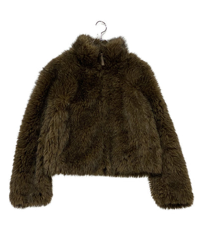 moussy ファージャケット F/FUR STAND COLLAR レディース SIZE F マウジー