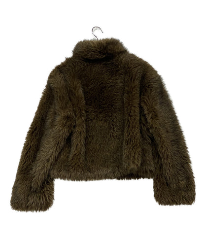 moussy ファージャケット F/FUR STAND COLLAR レディース SIZE F マウジー