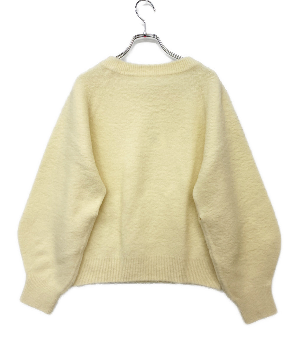 美品 BRILL ブリル ニット ナッピングクルーネックプルオーバー レディース SIZE F