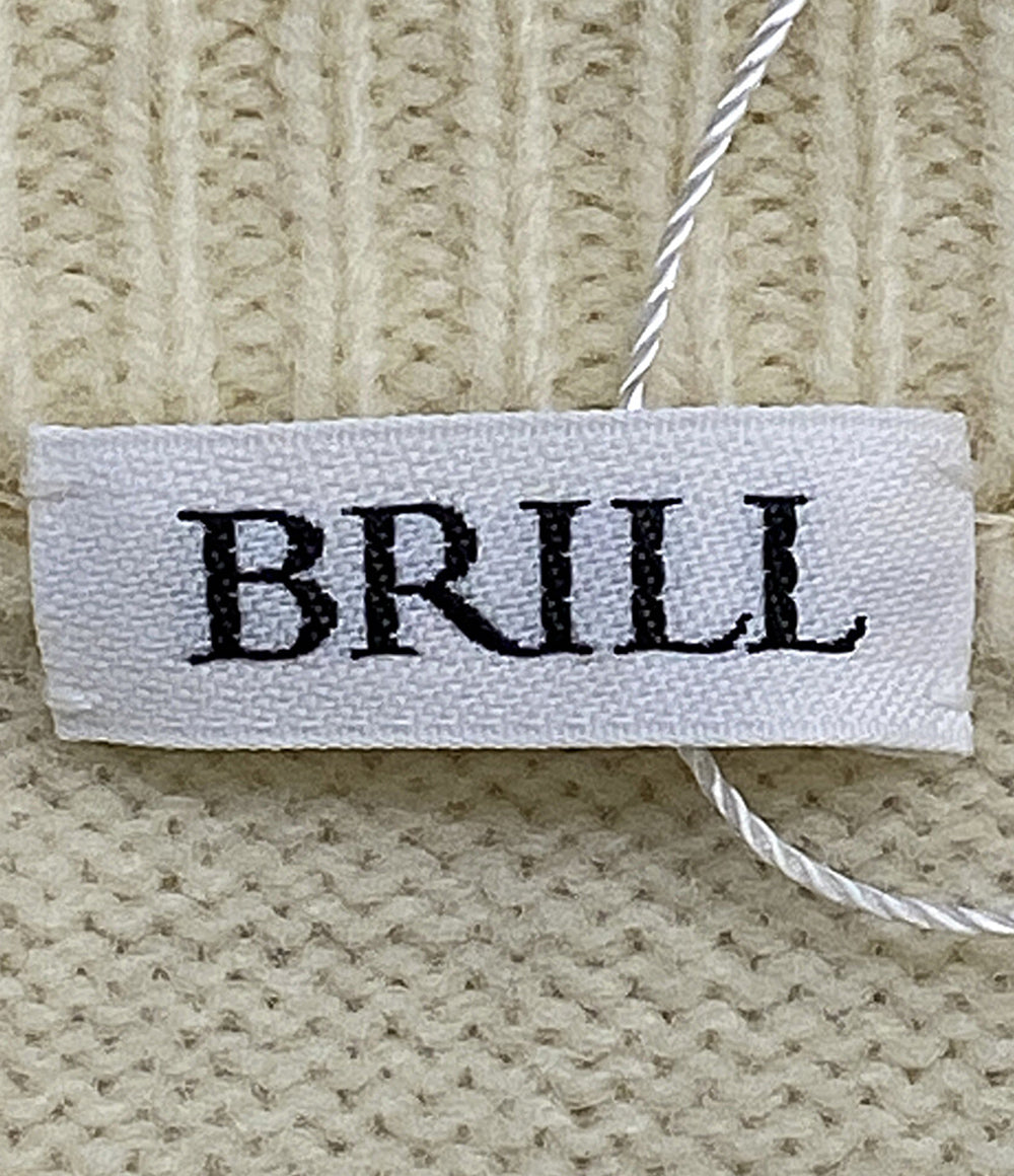 美品 BRILL ブリル ニット ナッピングクルーネックプルオーバー レディース SIZE F