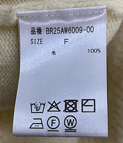 美品 BRILL ブリル ニット ナッピングクルーネックプルオーバー レディース SIZE F