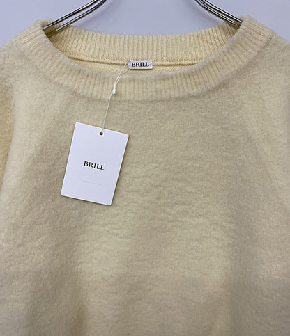 美品 BRILL ブリル ニット ナッピングクルーネックプルオーバー レディース SIZE F