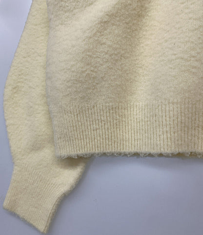 美品 BRILL ブリル ニット ナッピングクルーネックプルオーバー レディース SIZE F