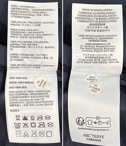 ARC'TERYX ジャケット アトムARフーディ メンズ SIZE S アークテリクス