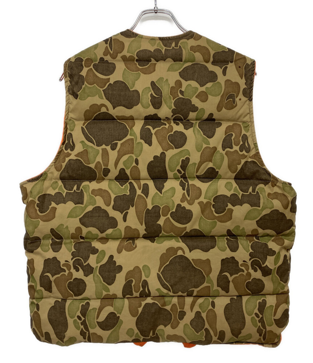 Eddie bauer ダウンベスト 70s 80s リバーシブル カモフラ メンズ SIZE XL エディー・バウアー