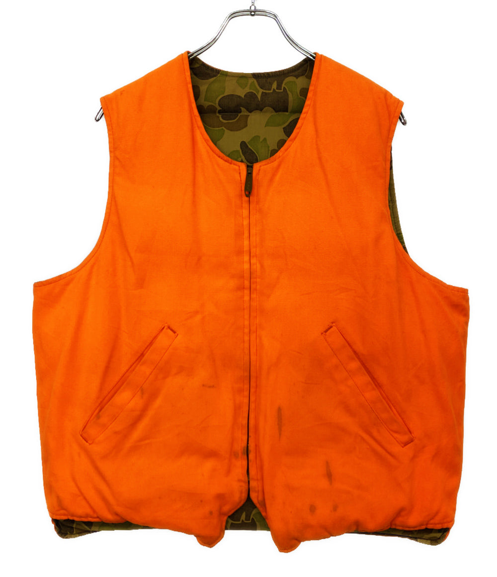 Eddie bauer ダウンベスト 70s 80s リバーシブル カモフラ メンズ SIZE XL エディー・バウアー