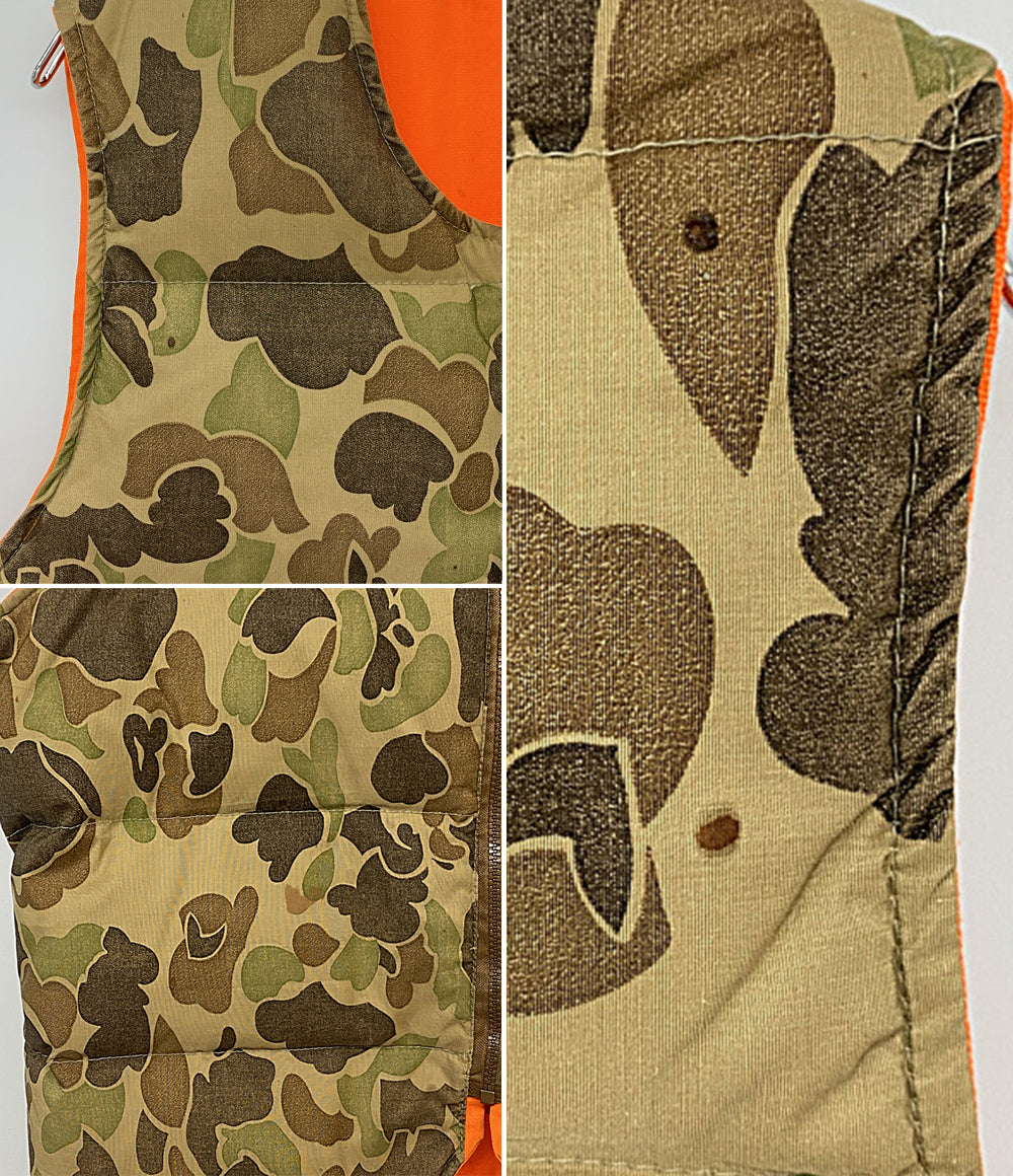 Eddie bauer ダウンベスト 70s 80s リバーシブル カモフラ メンズ SIZE XL エディー・バウアー