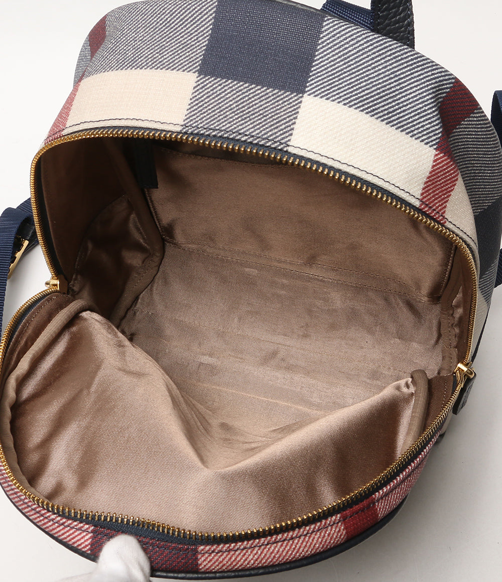 美品 BLUE LABEL CRESTBRIDGE リュック・デイパック PVCバックパック レディース ブラックレーベル・クレストブリッジ