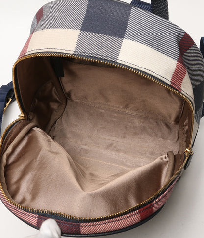 美品 BLUE LABEL CRESTBRIDGE リュック・デイパック PVCバックパック レディース ブラックレーベル・クレストブリッジ